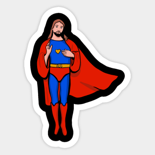 Jesus Superhero Sticker